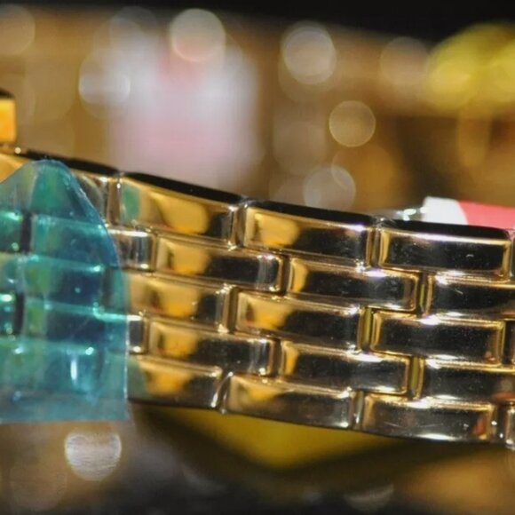 Ladies 18kt Gold Angel Dial Watch Steel - Picture 2 of 4